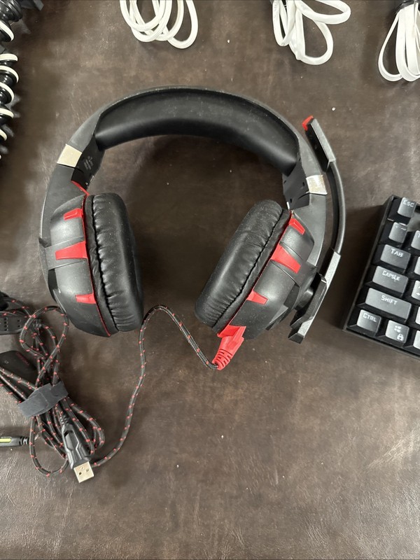 Tech Electronics Lot Keyboard Headset Cables Chargers Adapters Accessories As-Is gallery