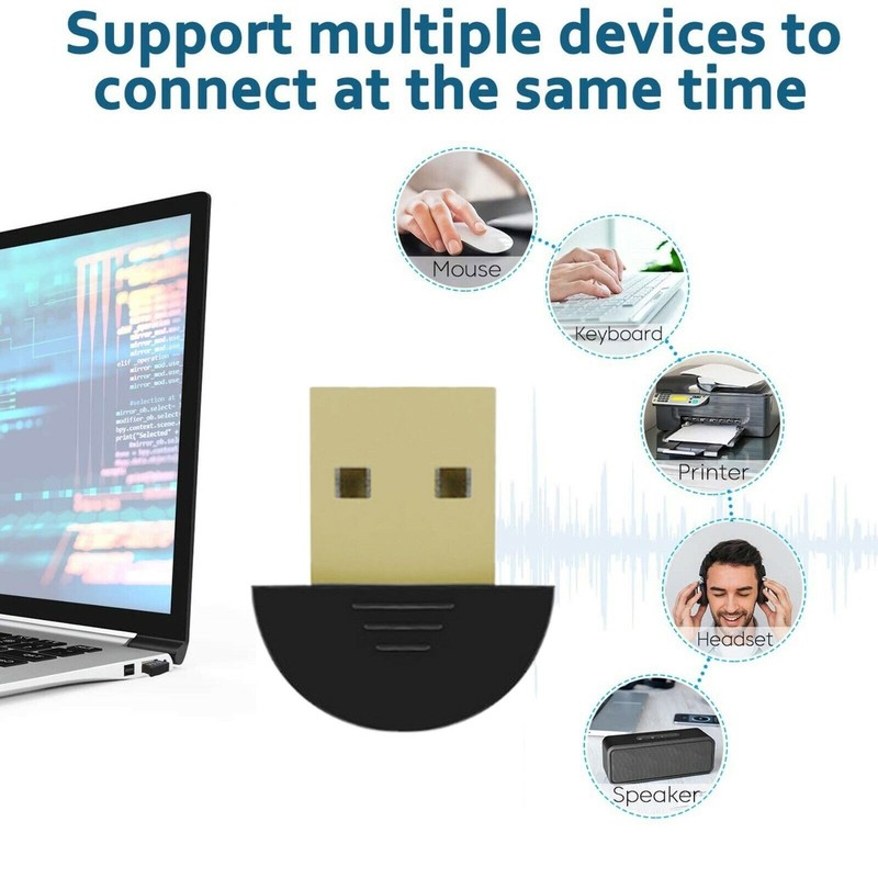 USB Bluetooth-compatible 5.0 Wireless Audio Music Stereo Adapter Dongle Receiver gallery