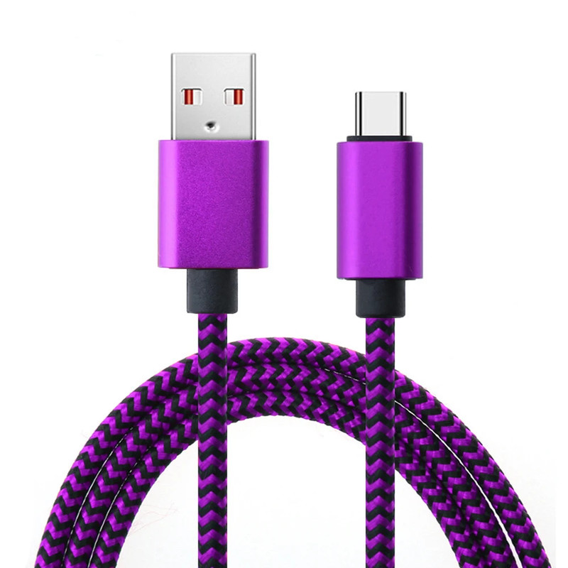 USB Type C Cable Date Sync 2.4A Fast 1M 2M 3M Charging Nylon Braided Wire Charge gallery