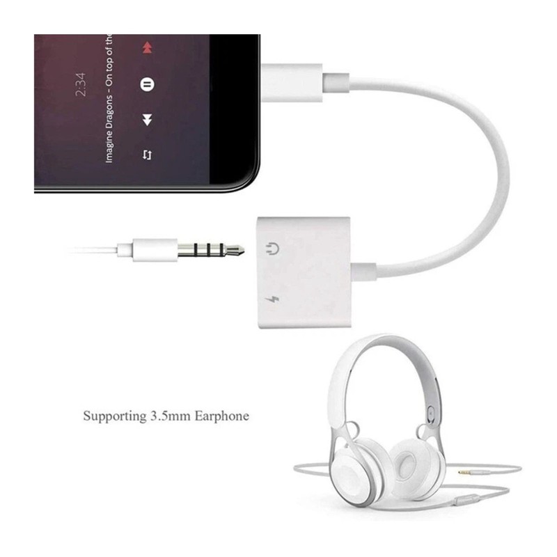 For iPhone 14 13 12 11 Pro to3.5mm AUX Headphone Jack Adapter Audio Splitter lot gallery