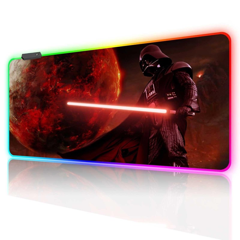 Large Gaming RGB Mouse Pad Custom Mouse Pads, Mousepad with Non-Slip Rubber B…