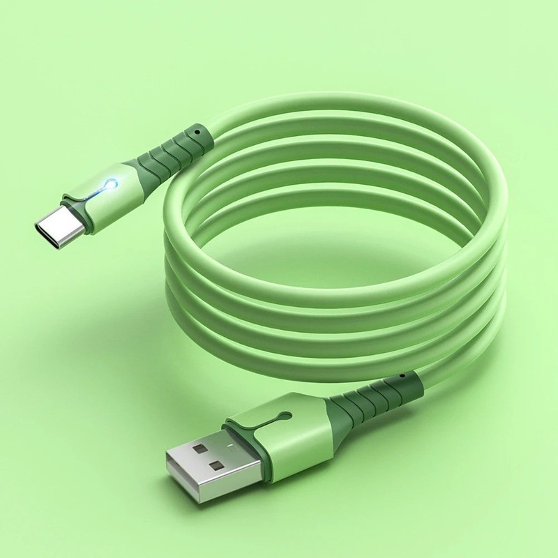 Multi Color Silicone USB C Fast Charging Cable for Android Phones