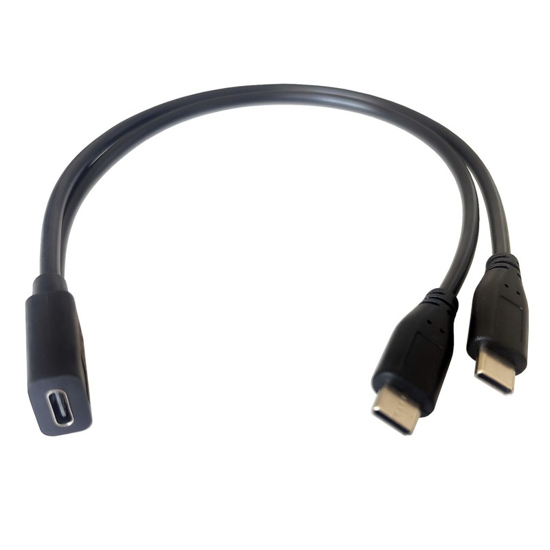 USB C Y Splitter Charge Cable,Type C Female to 2 Dual Type C Male Y Splitter ... gallery