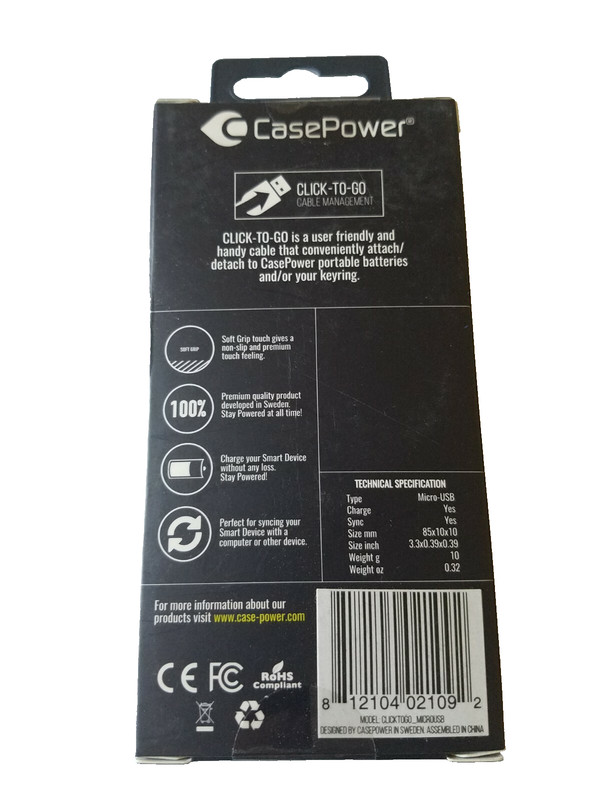 CasePower Micro-USB Click-to-Go Cable gallery