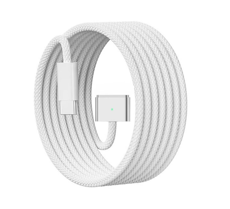 Fast Charging Cable USB Type C to Magnetic 3 Charger Cable Cord (6.6 ft Silver)