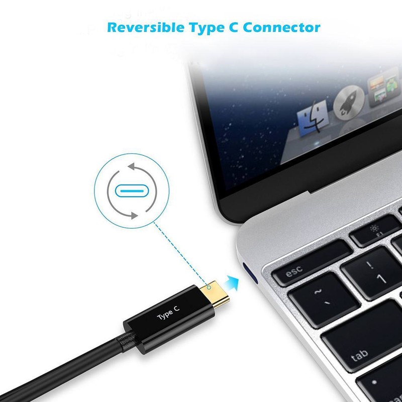 Premium USB-C USB 3.1 Type C to Mini DisplayPort DP Male Cable 4K@60Hz MacBook gallery