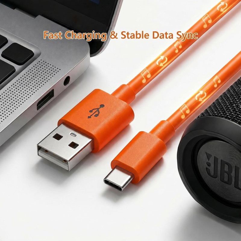 USB-C Charger Cable for JBL Charge 6/5/4, Flip 7/6/5, Pulse 5/4, Clip 5/4, GO 4/ gallery
