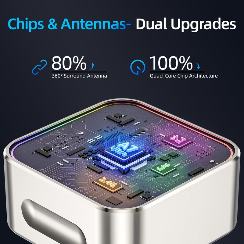 Wireless Apple CarPlay Adapter, 5.8G Quad-Core Chip No Latency, Aerospace Sil... gallery