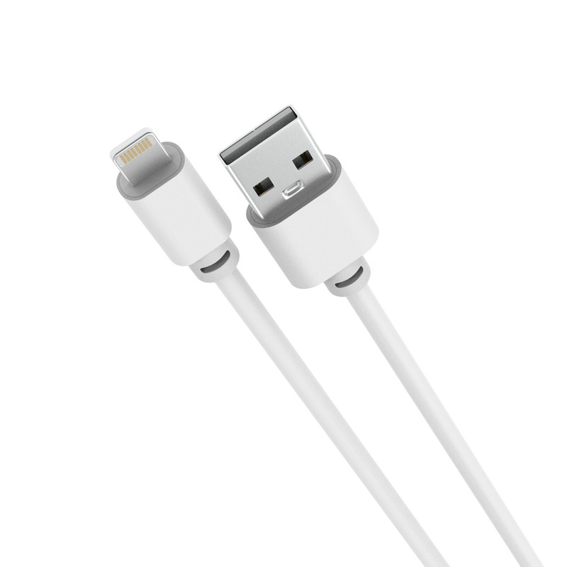 Laser MFi Certified 0.5M White Lightning Cable Quick Charge
