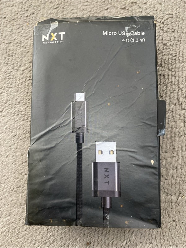 NXT Tech 4 Ft. USB-A to Micro-USB Charging Cable for Samsung/Android, Black54334