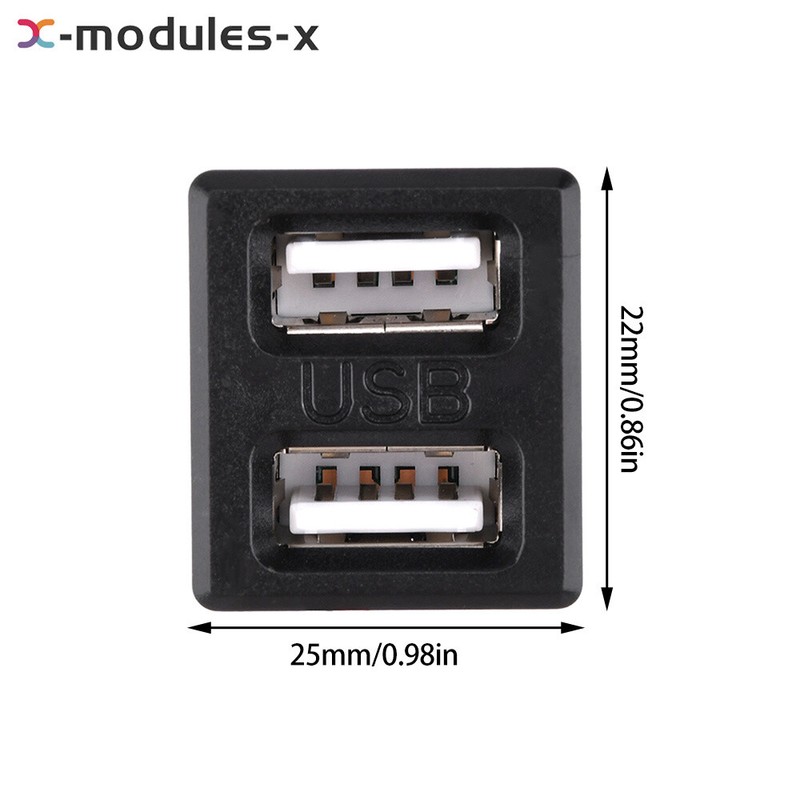 Dual USB Female Base Type-C Charging Socket Power Socket with Cable Connector U gallery