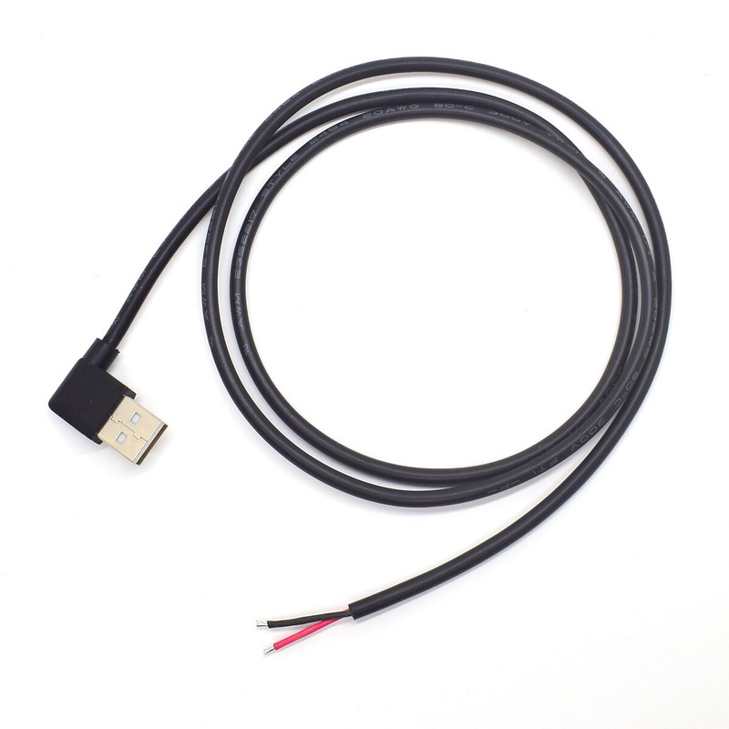 USB 2.0 Right Angle Pigtail, 1M/3.3FT A Male to 2-Pin, DIY Repair/Upgrade, Lot gallery