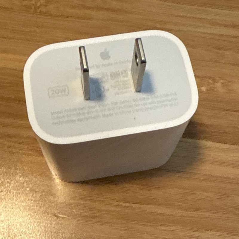 Genuine OEM Apple A2305 20W USB-C Power Adapter Wall Charger MHJA3AM/A White