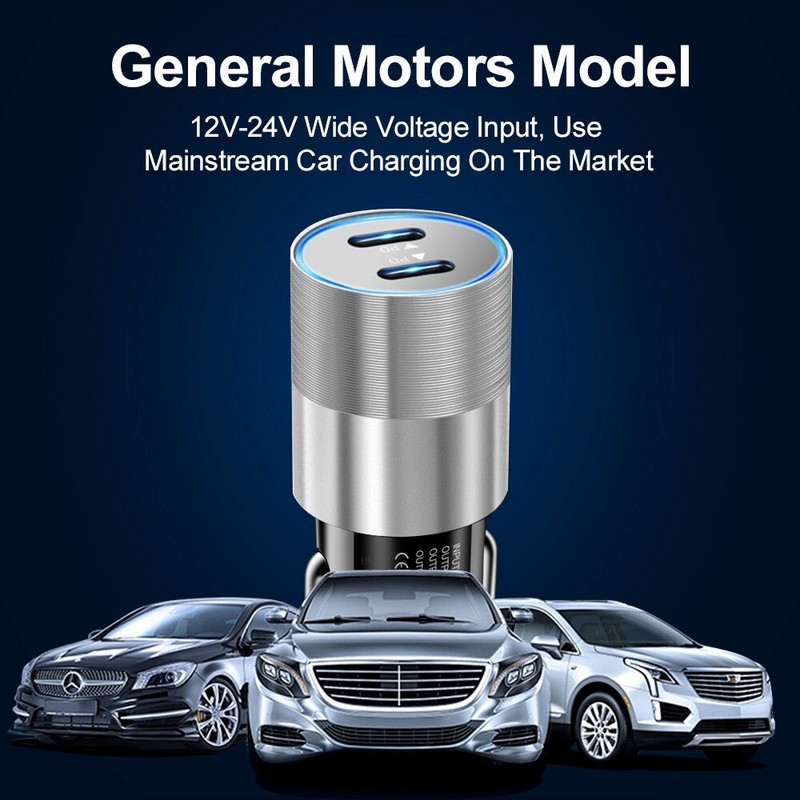 Dual Type C PD Fast 40W Car Charger Adapter Block For iPhone 15 16 8 Samsung Lot gallery