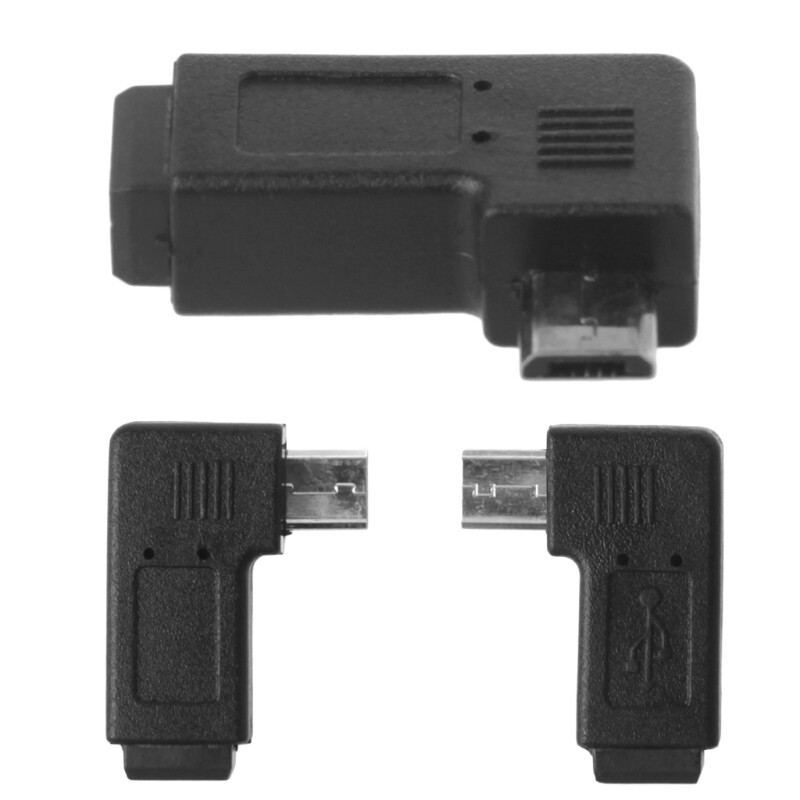 90?? Left & Right Angled USB 5Pin Female To USB Male Data Sync Adapter gallery