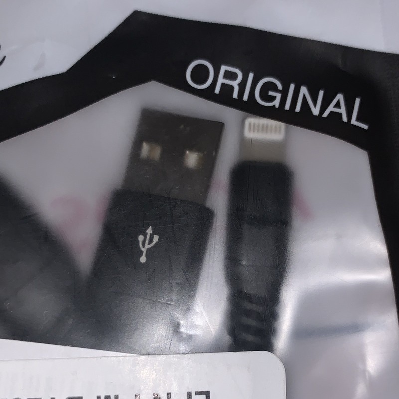 Black Braided Nylon USB-A to 8 Pin Fast Charge Charging/Data Sync Cable 1m gallery