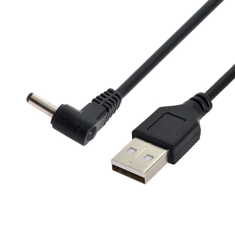 CABLECY CY USB 2.0 Male to Angled 90 3.5mm 1.35mm DC Power Plug DC 5v Cable