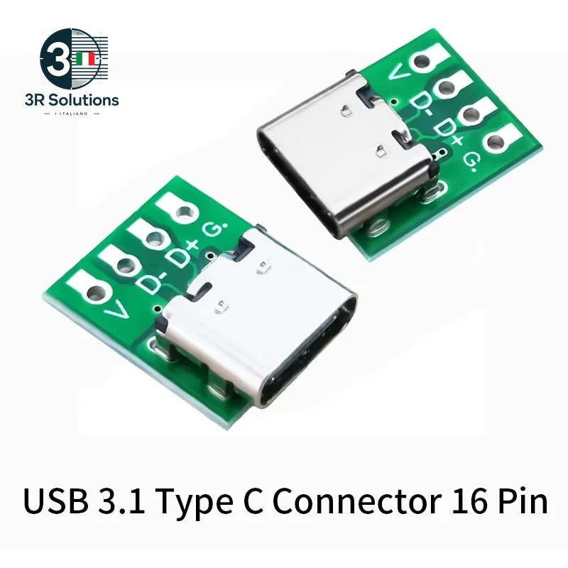 10/5pcs Type C USB 3.1 Type C Connector 16 Pin Test PCB Plate Adapter Pre gallery