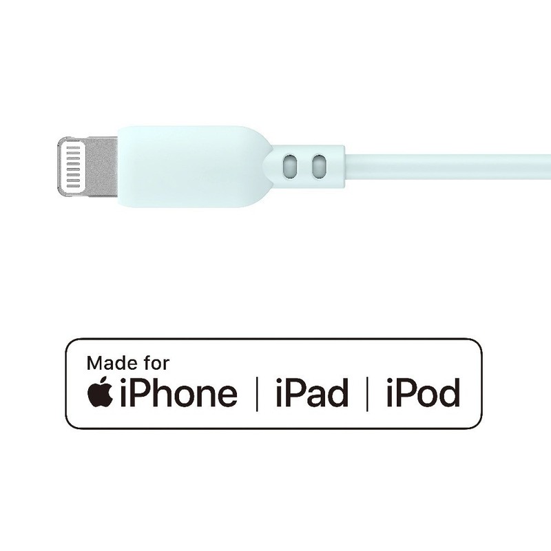 to USB Charging Cable 3ft Soft Touch MFI Certified Aqua Compatible gallery