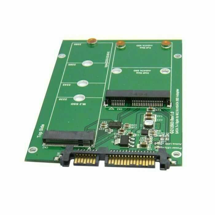 CABLECY USB 3.0 to SATA 2.5" Hard Disk to Mini PCI- E 2 Lane M.2 mSATA SSD SATA gallery
