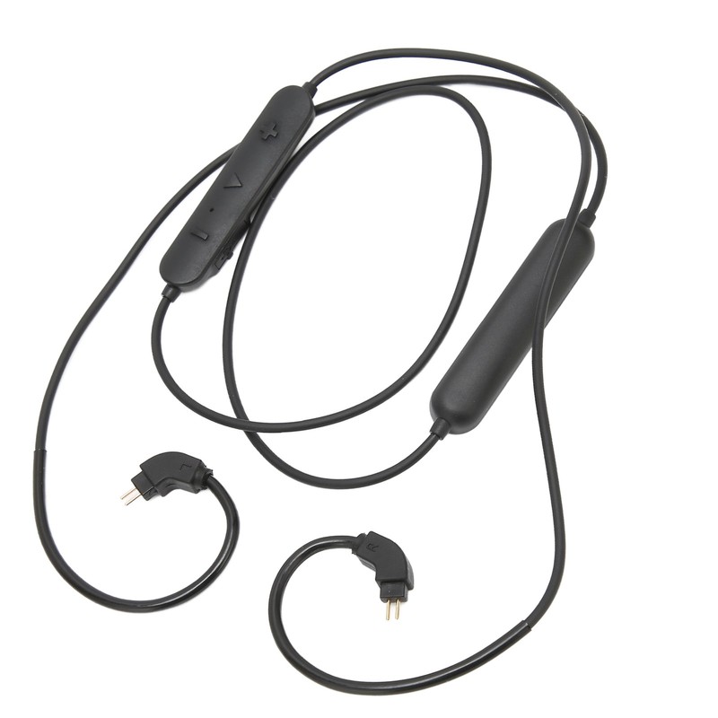 Wireless Earphone BT Adapter Cable Low Latency Upgrade For Music Lovers Black gallery