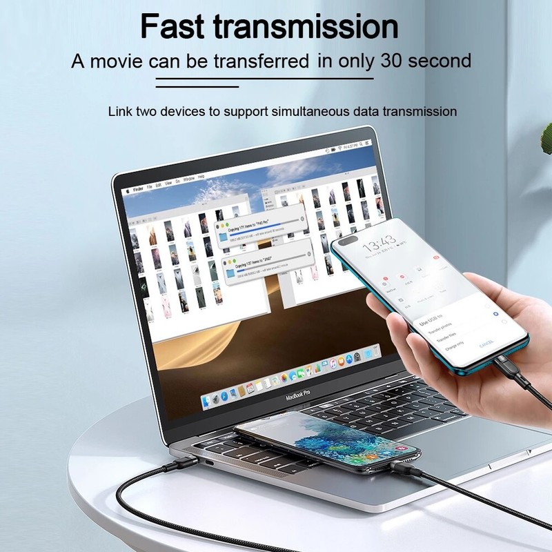 Mcdodo 2 in 1 PD 100W 5A USB C Fast Charging For iPhone 12 Pro Max Samsung S21 gallery