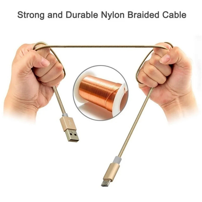 3 Pack 10Ft Heavy Duty Micro USB Fast Charger Data Cable For Samsung Android LG gallery