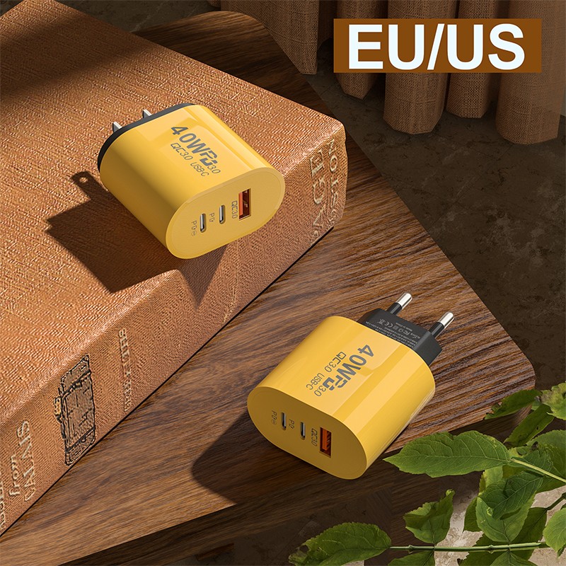 40W USB C Charger Quick Charge 3.0 USB Wall Charger PD Type C Phone Charger gallery