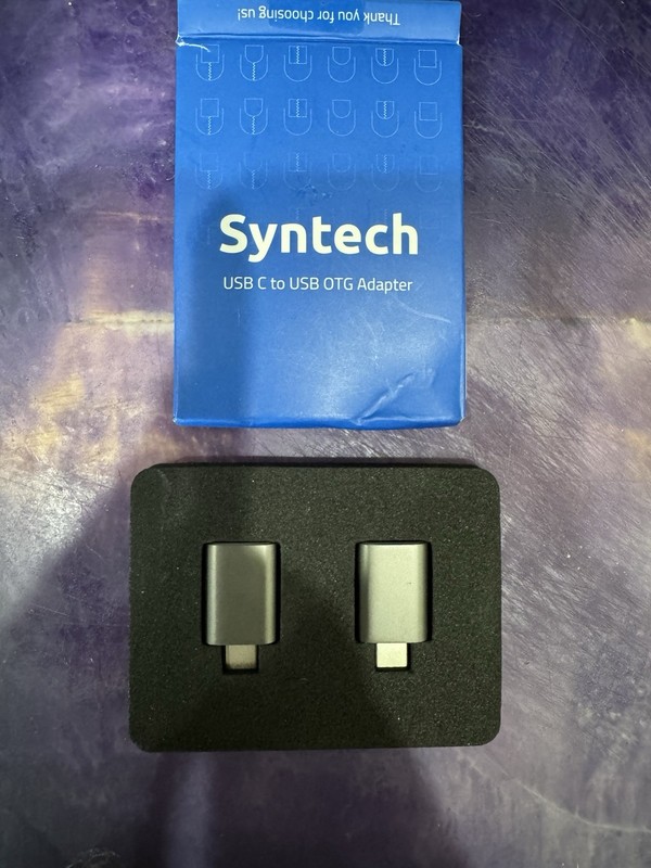 NEW Syntech USB-C To USB OTG Adapter, Pack Of 2, Space Gray