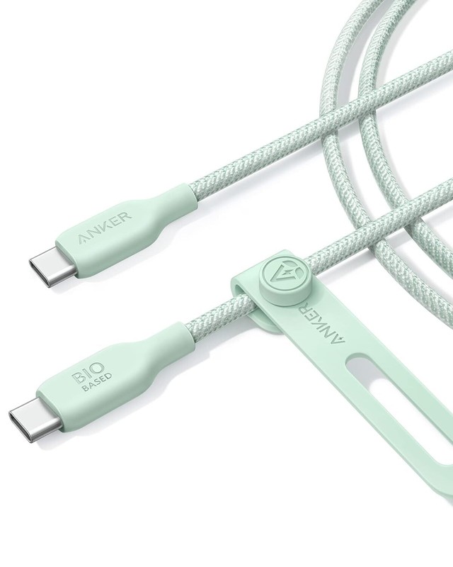Anker USB C to USB C Cable 240W 6ft Bio-Braided Charger Cable for Galaxy/MacBook