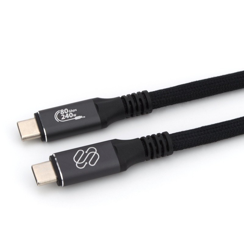 USB4 80Gbps Cable, USB-IF Certified, 4.9 ft (1.5m), 240W PD, Thunderbolt 3/4 …