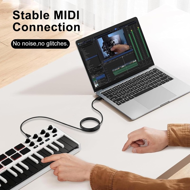 6FT USB B to USB C High-Speed Data Cable - Ideal for Printers & MIDI Controllers gallery
