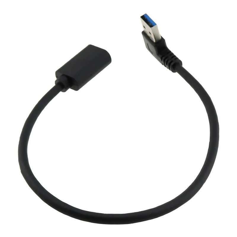 2 PCS Right Angle 90 Degree Male to Female USB 3.0 Extension Cable 30cm gallery