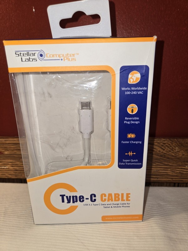 2 pcs USB C to USB C Cable Male to Male 3A PD Fast Charging Data Cable, US SHIP