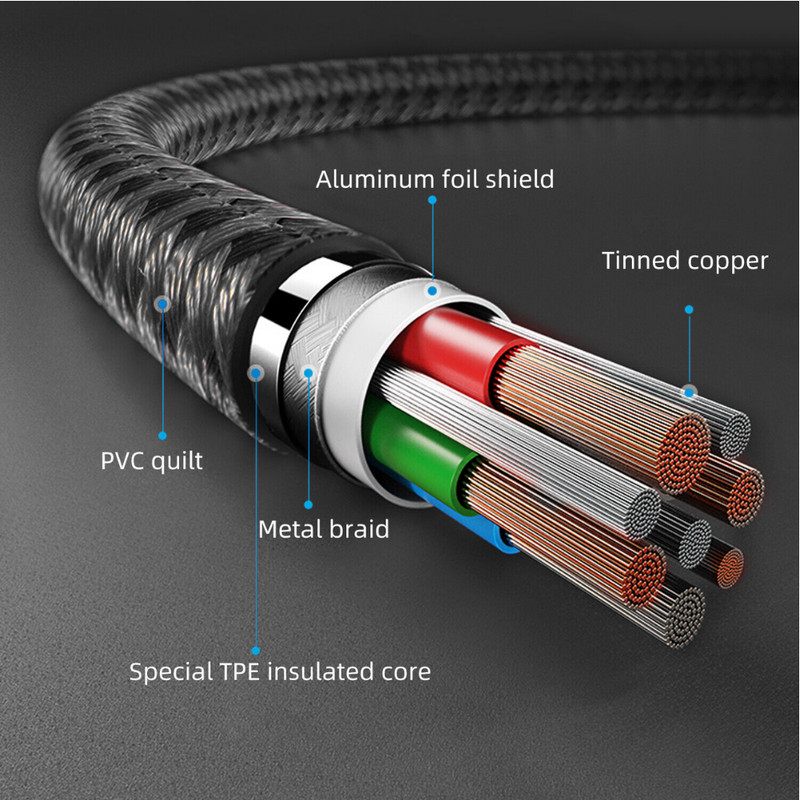 Lot 20X 10ft Braided 60W PD Charger Cable USB C to C Fast Charging for MacBook gallery