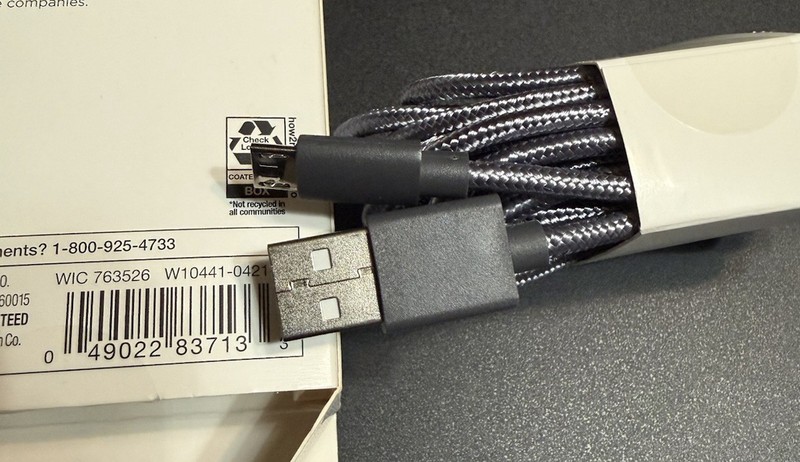 Charge & Sync INFINITIVE Micro USB Cable Braided 10 Foot Grey Cord gallery
