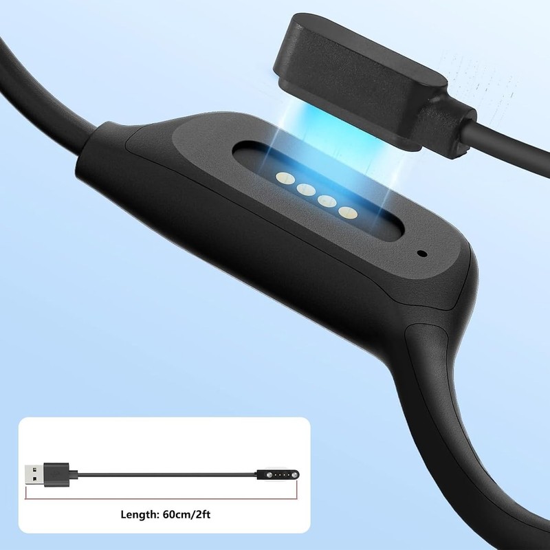 Charging Cable for Bone Conduction Headphone, 4-pin Charger Fit for Dnniakm X7 P gallery