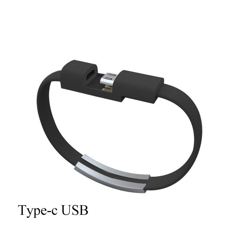 Bracelet Wrist Band USB Charging Charger Data Sync Cable Cord For iPhone/Android