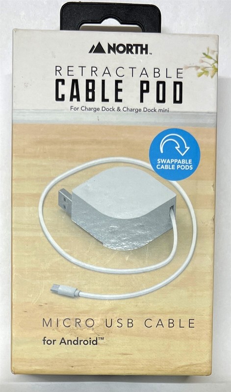 North – Retractable Cable Pod Micro USB Cable For Android