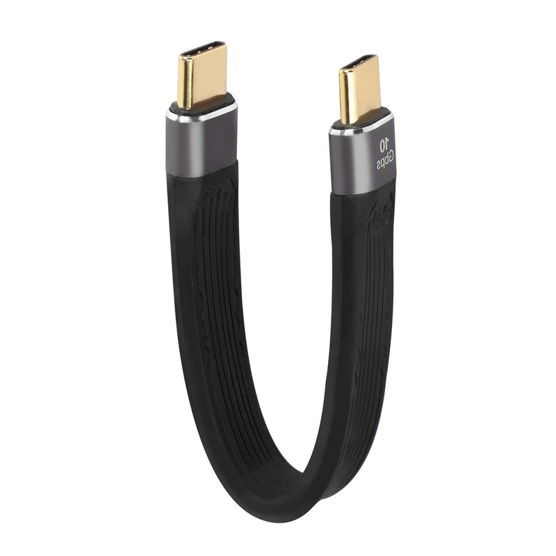 5.11 in 100W USB C to USB C Cable 10Gbps 3.1 Gen 2 PD Fast Charging Cord