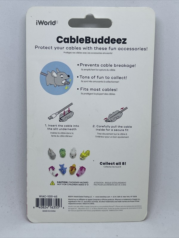 iWorld Cable Buddeez Phone Cord/Cable Protectors 2 Pack gallery