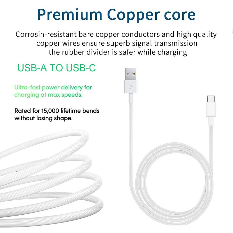 USB Type C Data Cable 5A Fast Charging USB-A to USB-C Charger Cord For Android gallery