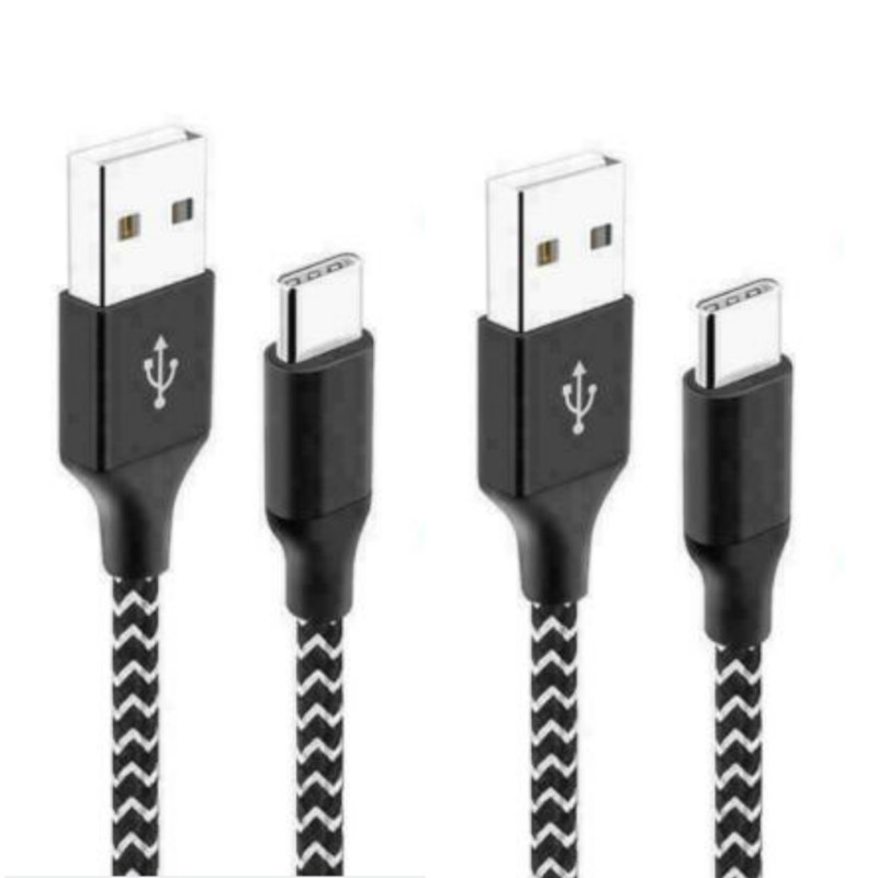 10Ft Long USB Type C Cable For Samsung Android USB Fast Charger Wall Power Block