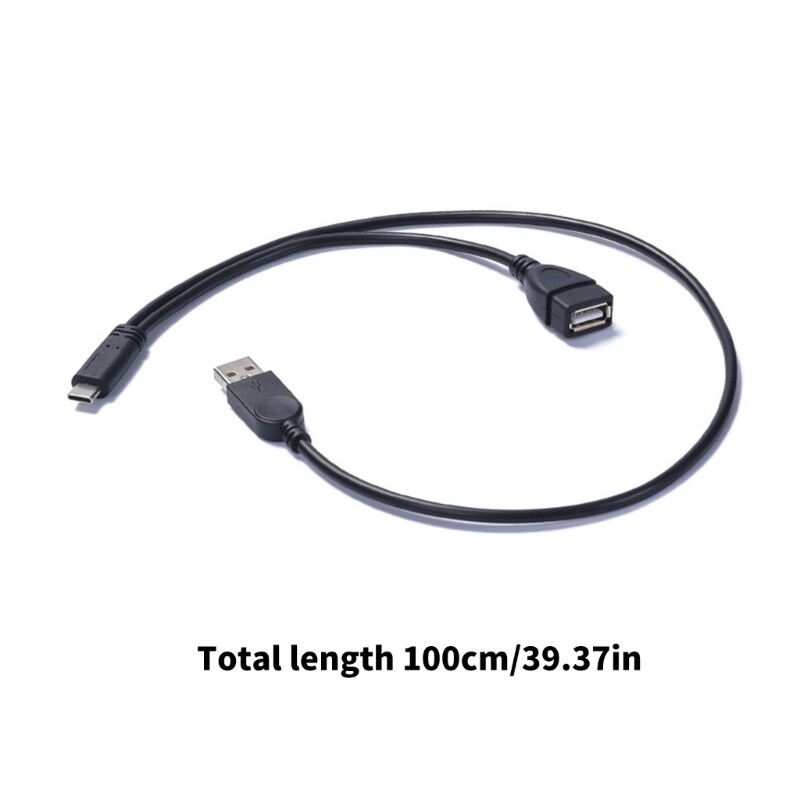 USB Female and Male to Type C OTG Splitter Cable for Smartphones Device Charging gallery