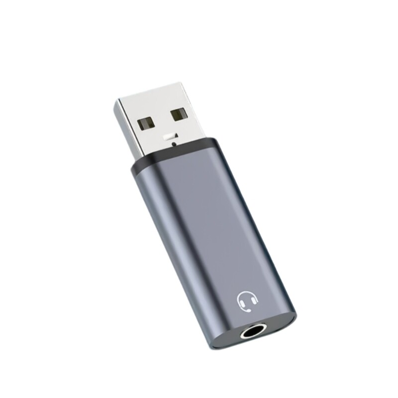 USB To 3.5mm Audios Adapter Stereo Sound Card For Laptop/Desktops Connection
