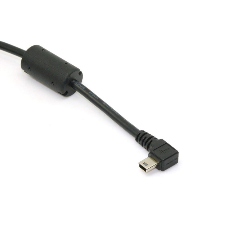 Mini USB B Type 5pin Male Right Angled 90 Degree To USB 2.0 Male Data Cable gallery