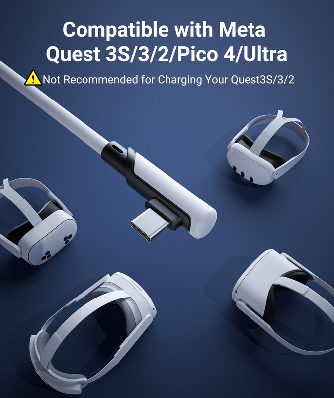 Link Cable 20 FT with Oculus/Meta Quest 3/Meta Quest2//Pico 4/Ultra Accessori... gallery