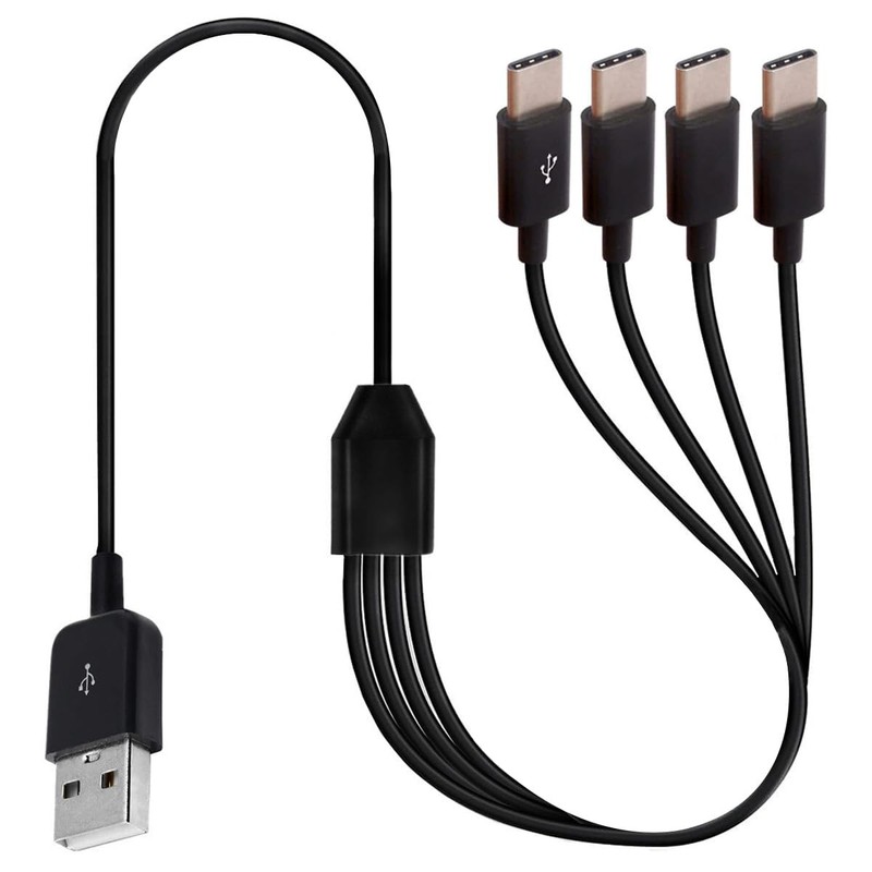 Multi USB Splitter Y Cable, 4 in 1 USB 2.0 A to 4 Cable Supports Charging And…