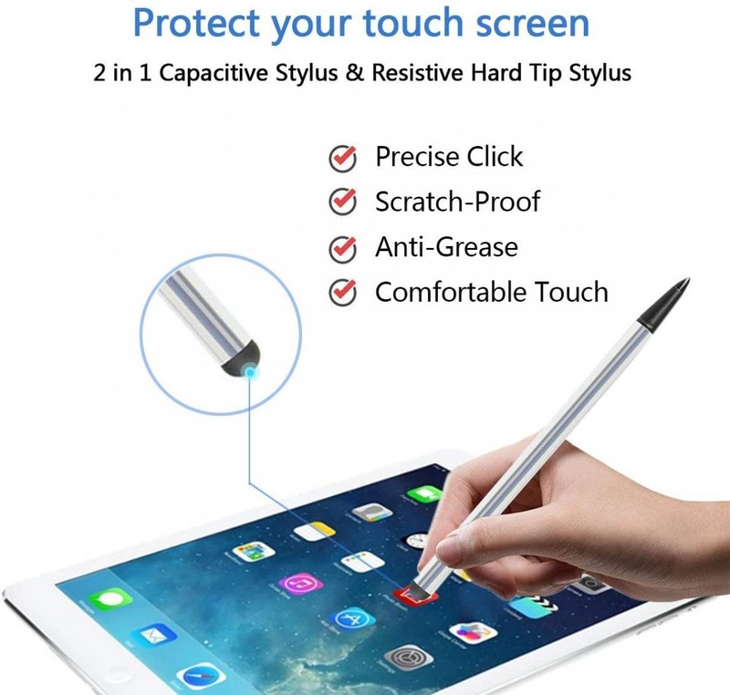 STYLUS CAPACITIVE AND RESISTIVE PEN TOUCH COMPACT LIGHTWEIGHT for TABLETS gallery