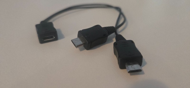 USB 2.0 Micro Female To Dual Micro USB Male Splitters Y Charging Data Cables